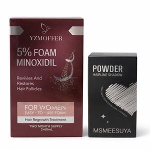 Minoxidil for Women 5% Foam (2-month) + Powder Hairline Shadow for Blondes NEW